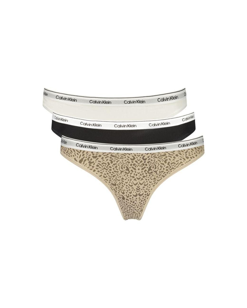 Calvin Klein White Black Cotton Intimo