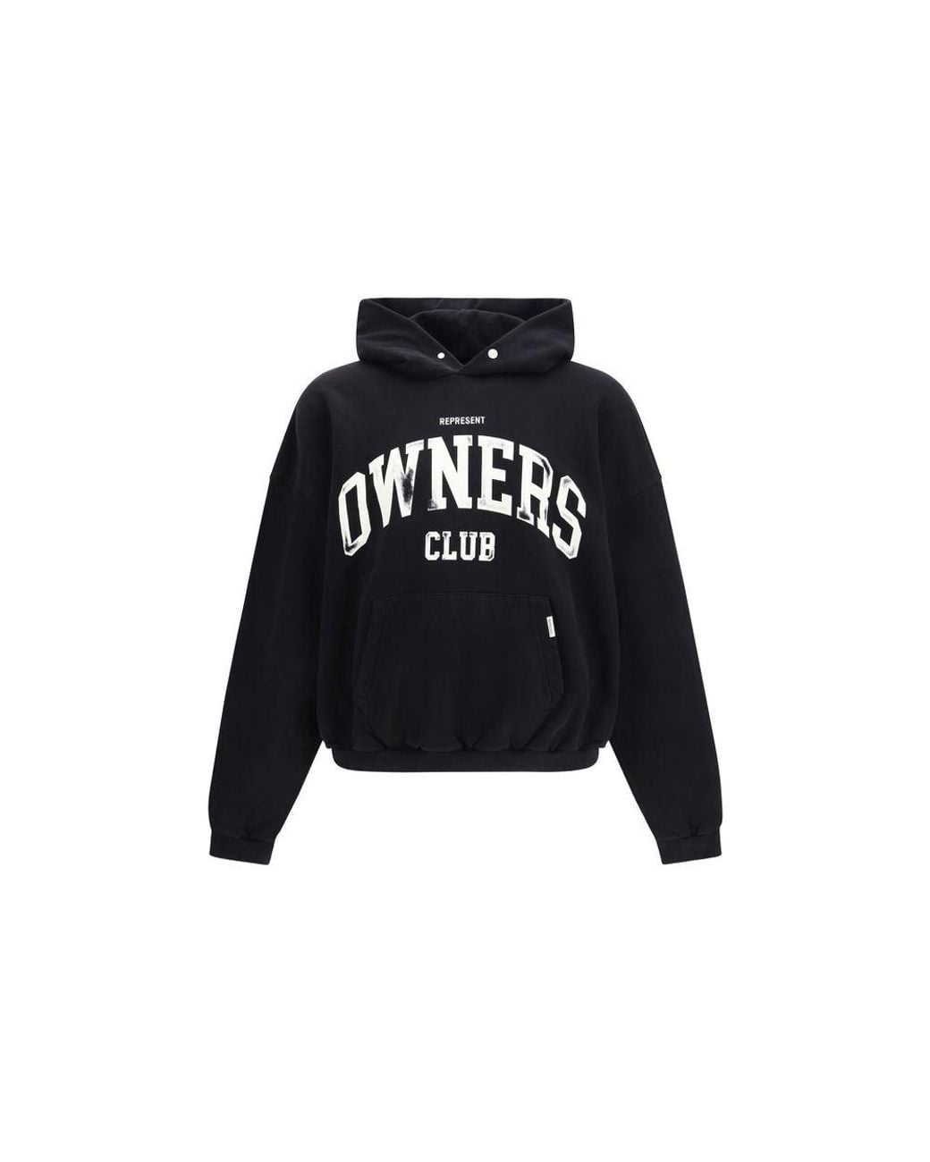 Represent Black Cotton Sweatshirt for men