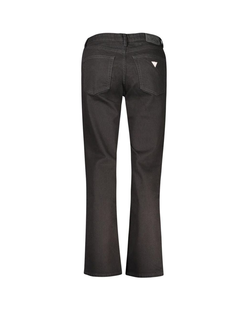 Guess Gray Black Cotton Jeans & Pant