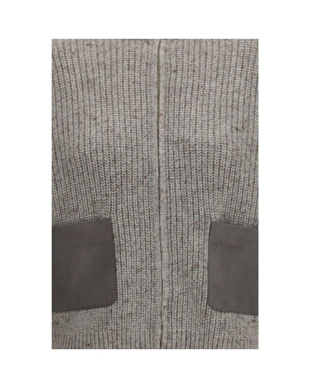 Fabiana Filippi Gray Wool Oves Aries Sweatshirt