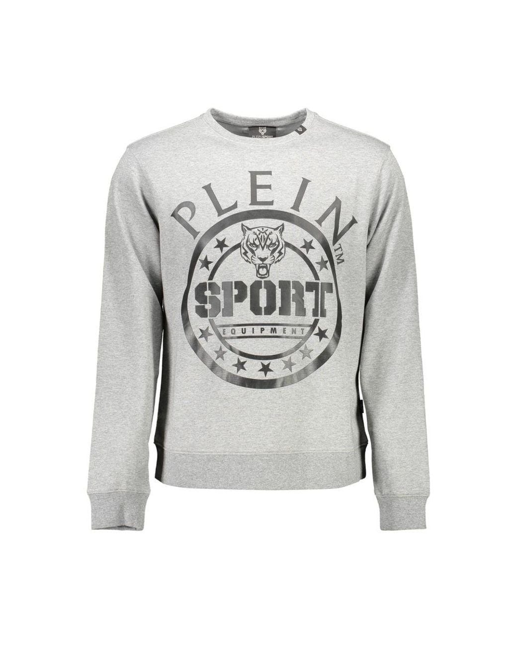 Philipp Plein Gray Grigio Cotton Sweatshirt for men