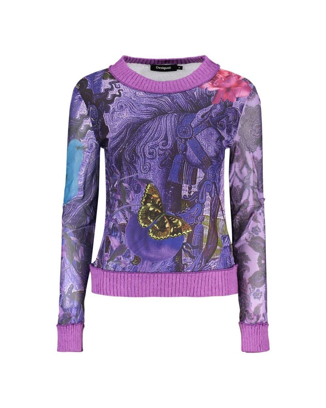 Desigual Purple Viola Polyester 's Top