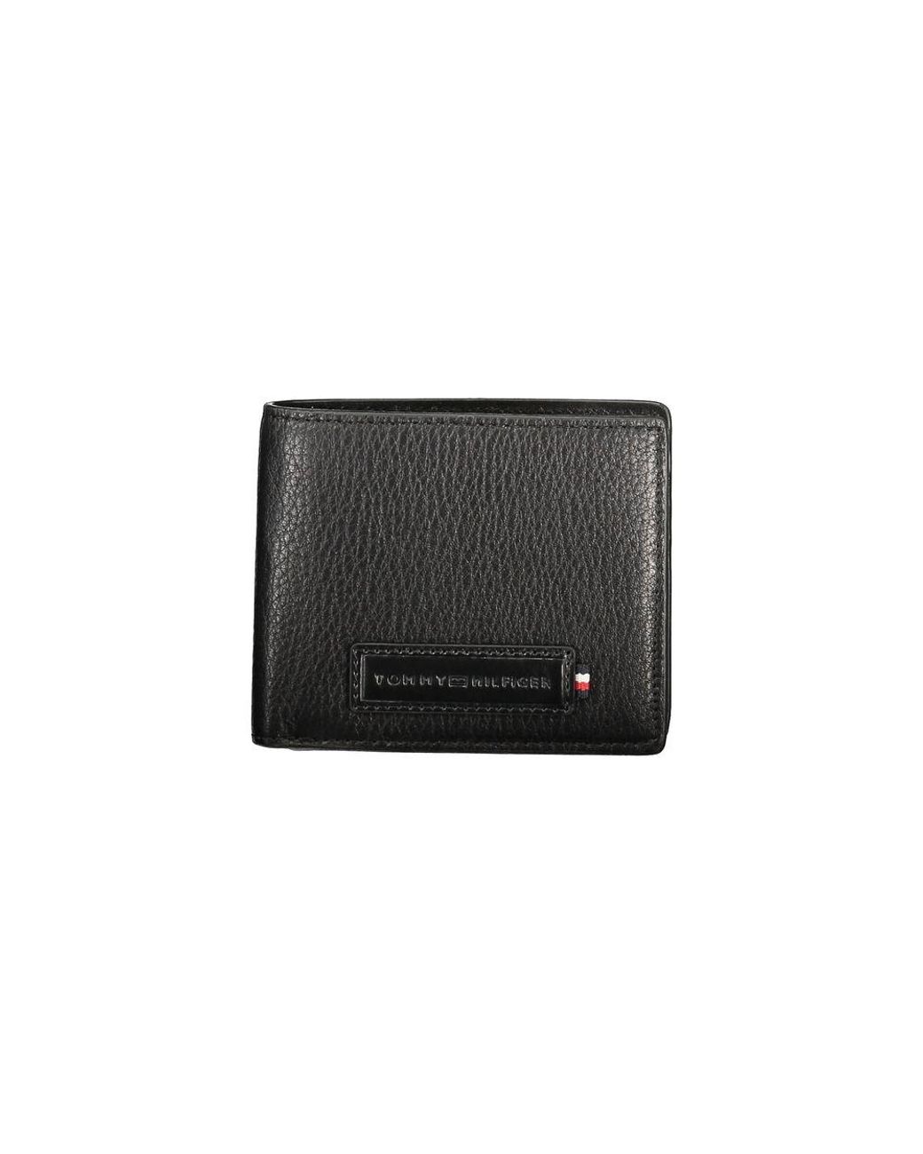 Tommy Hilfiger Black Leather Men's Wallet