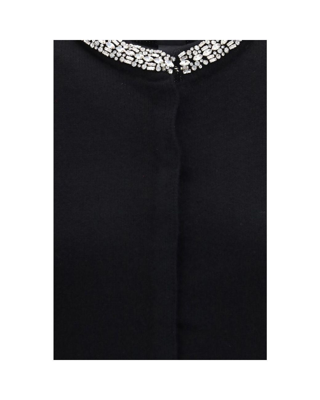 Pinko Black Wool Oves Aries Cardigan