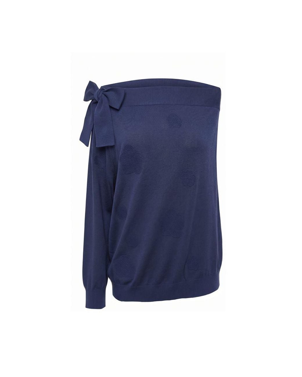 Malo Blue Cotton Sweater