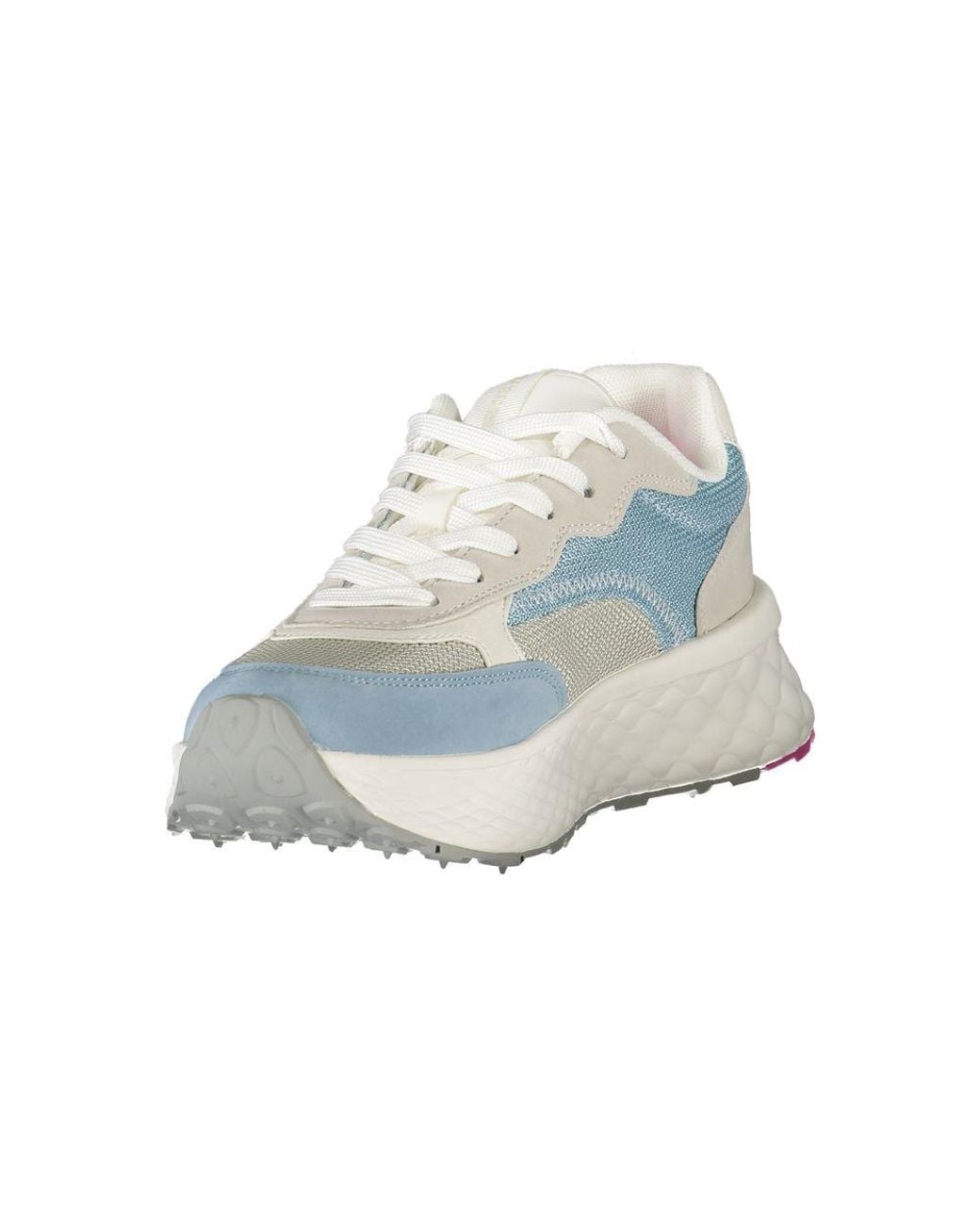 Blauer Blue Azzurro Polyurethane Sneaker