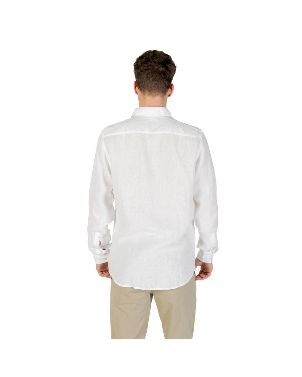 Boss White Linen Shirt for men