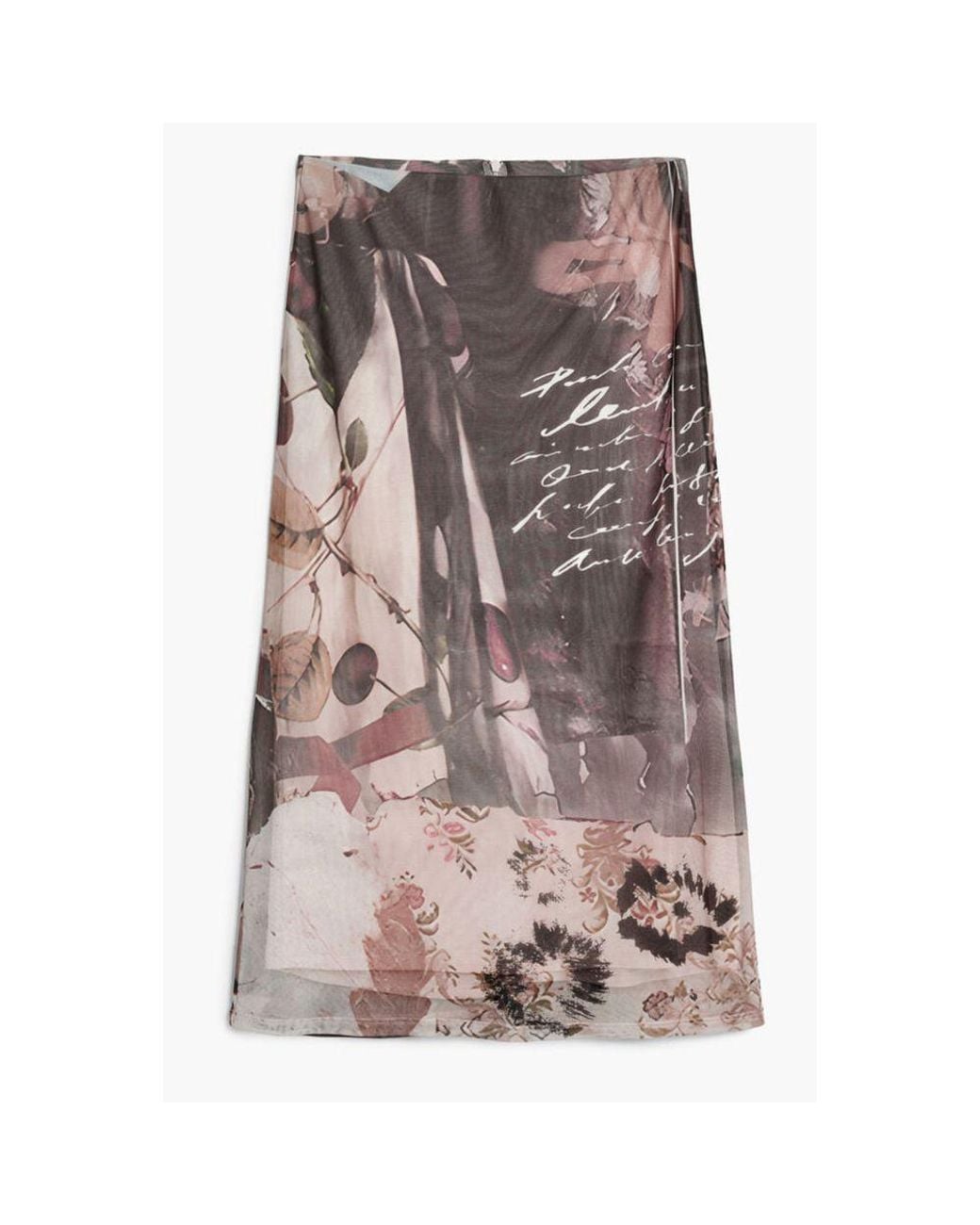 Desigual Multicolor Beige Polyester 's Skirt