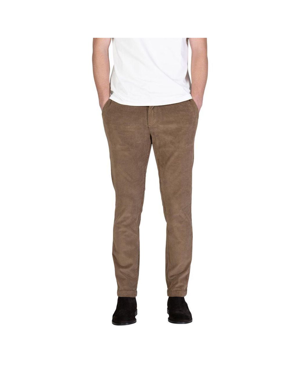 Borghese Multicolor Brown Cotton Casual Pants for men