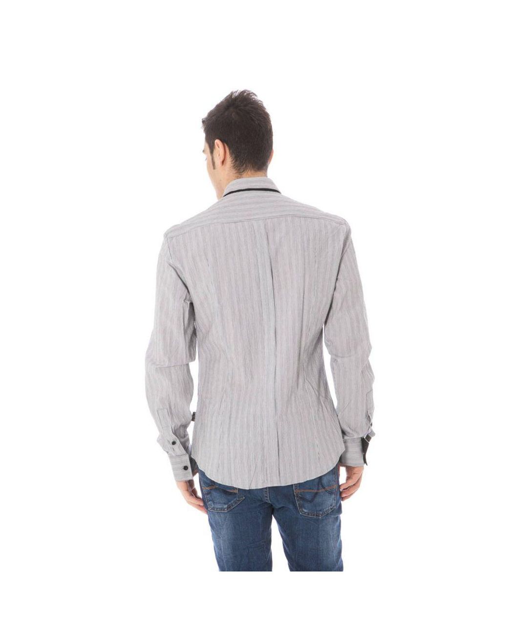CoSTUME NATIONAL Gray Fabric Esterni Shirt for men