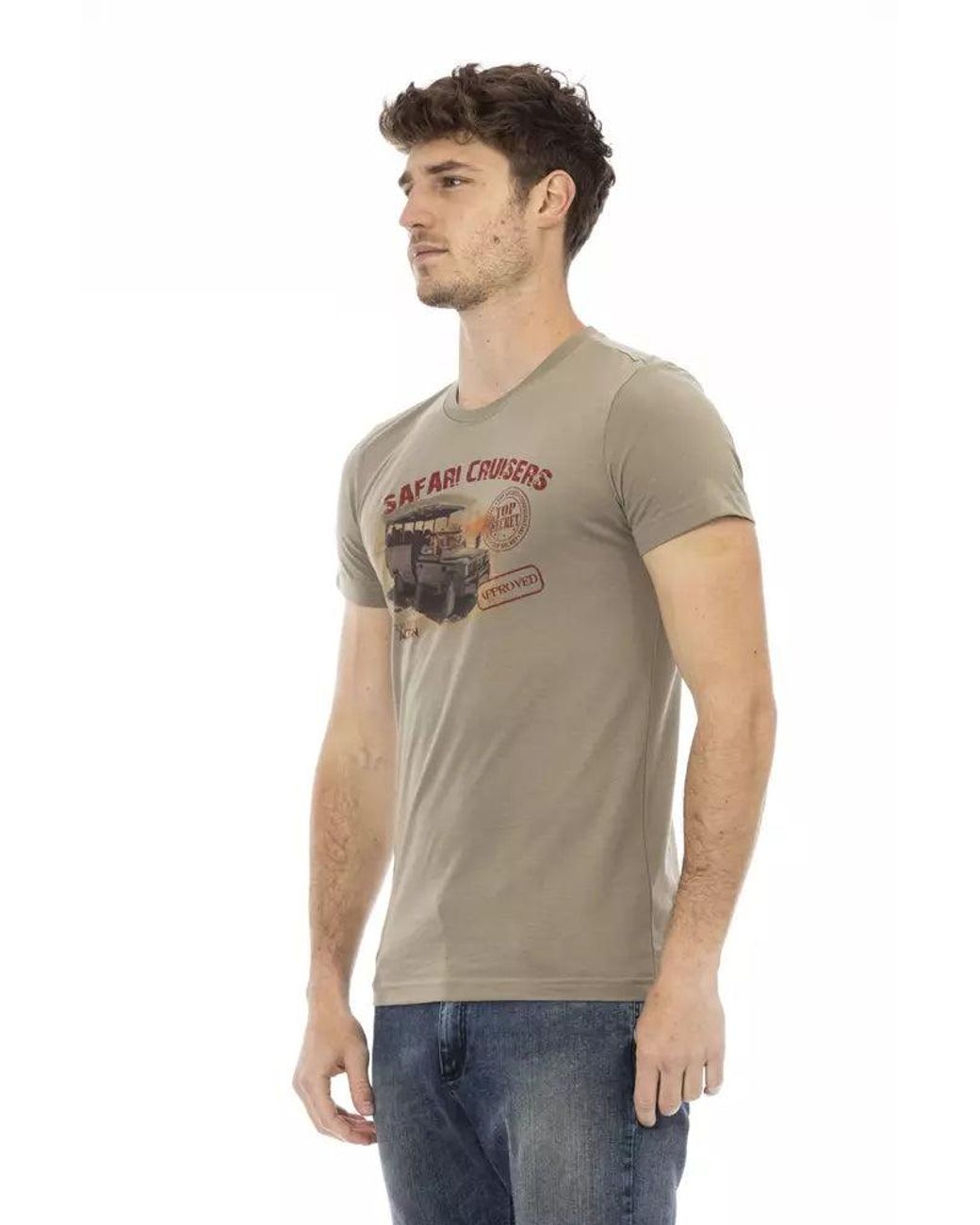 TRUSSARDI ACTION Green Cotton Men T for men