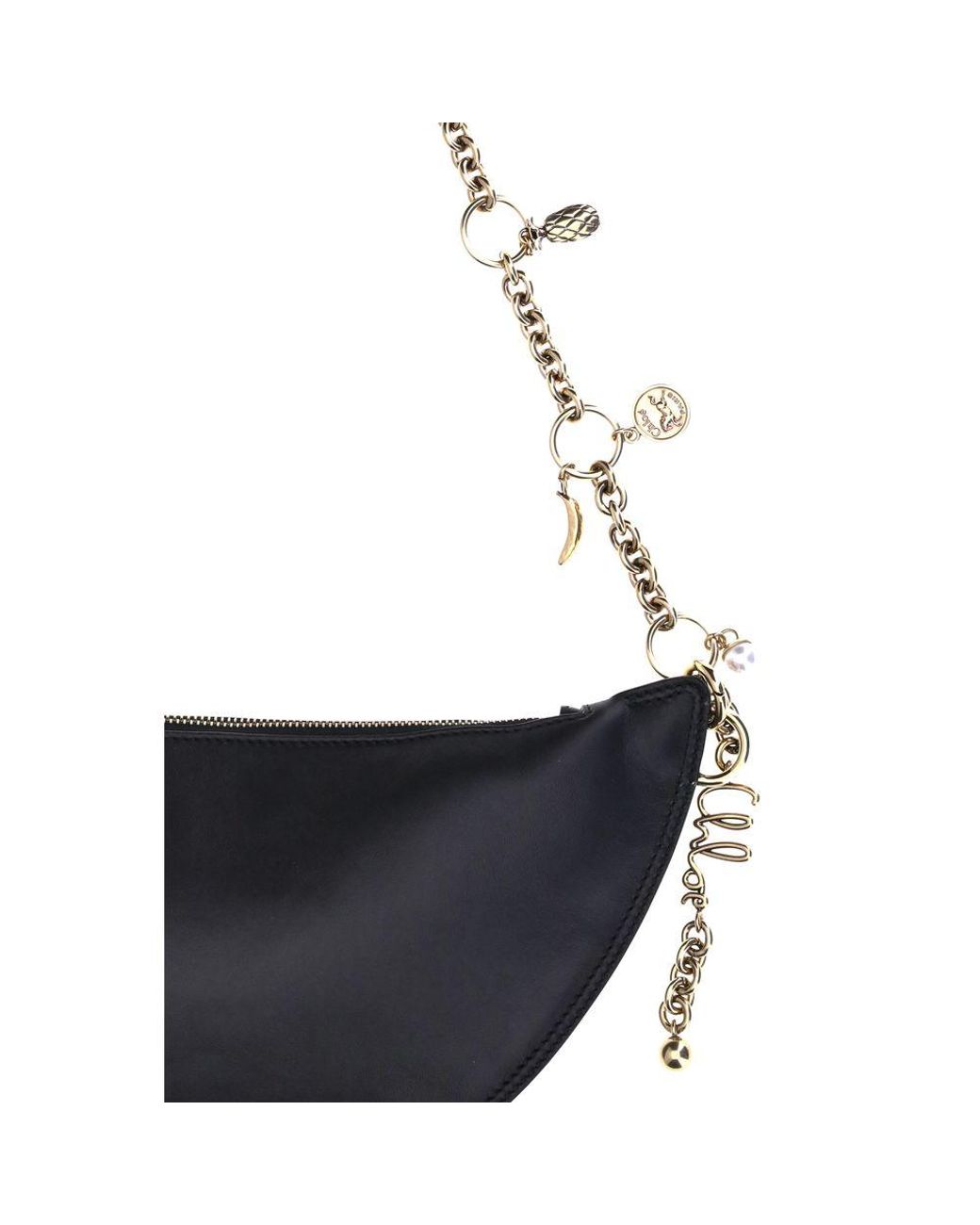 Chloé Black Calf Leather Bos Taurus Shoulder Bag for men
