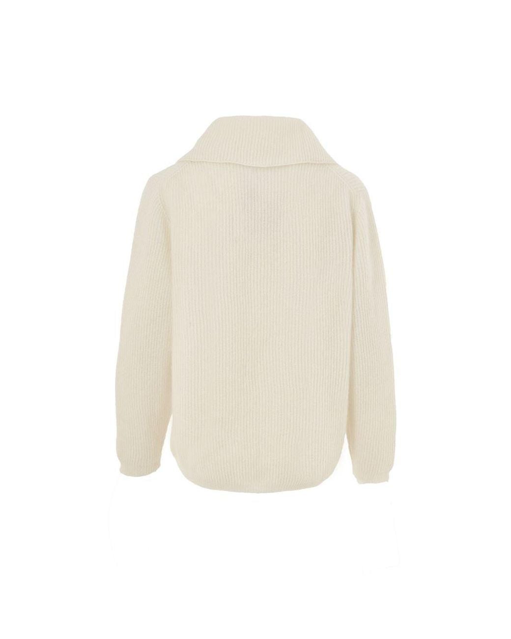 Gran Sasso White Wool Polo Shirt