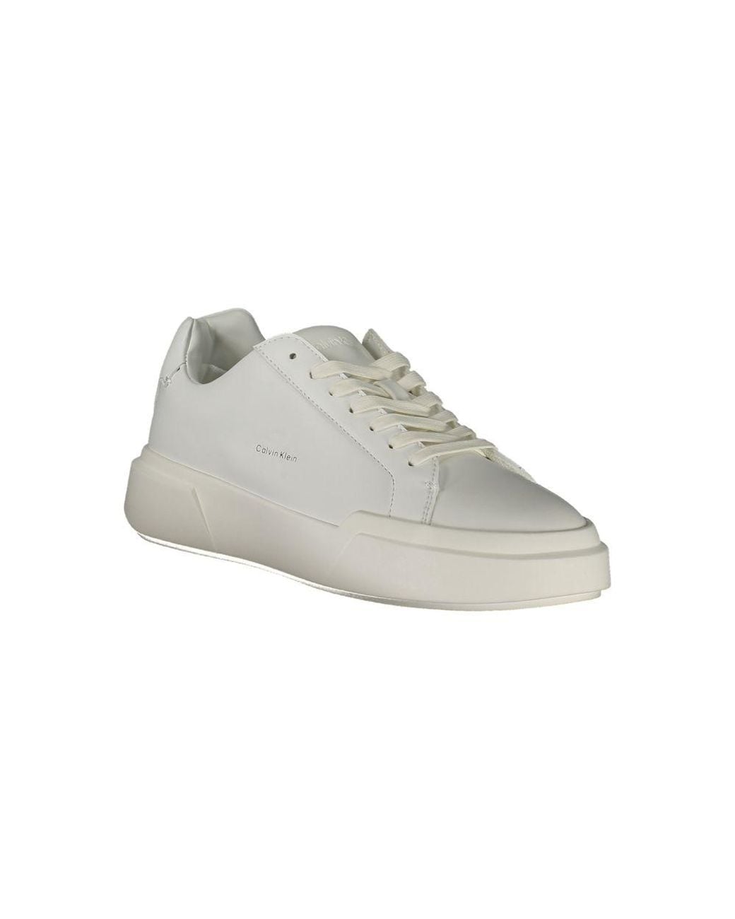 Calvin Klein Gray Leather Sneaker