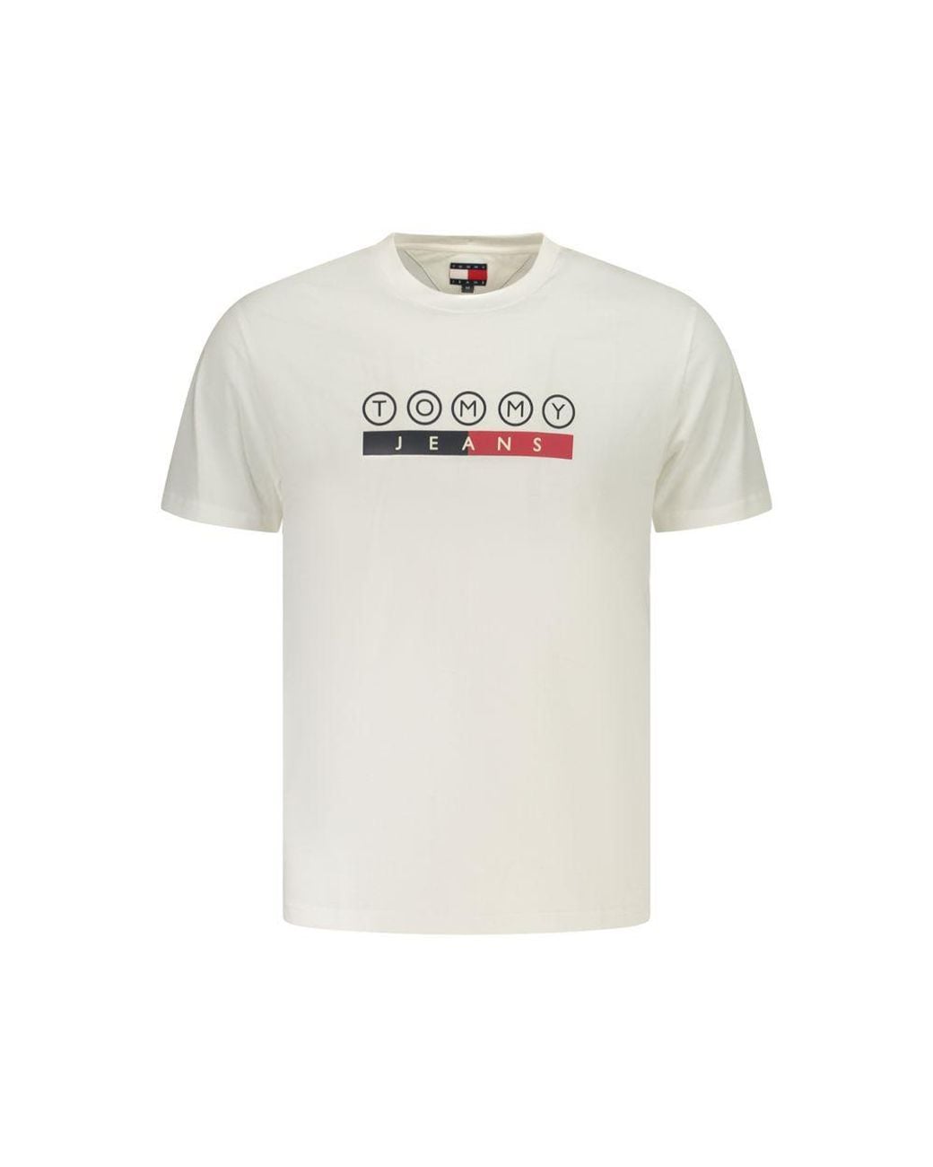 Tommy Hilfiger White Cotton T-Shirt for men