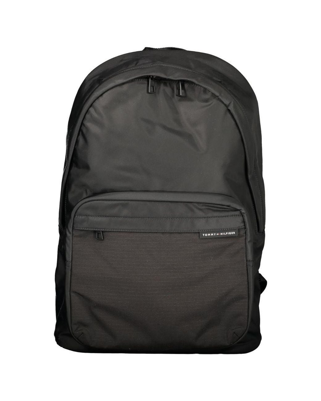 Tommy Hilfiger Black Nero Polyester Men Backpack for men