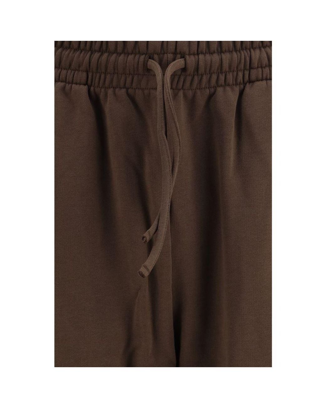 Palm Angels Brown Cotton Joggers (Workout Pants) for men