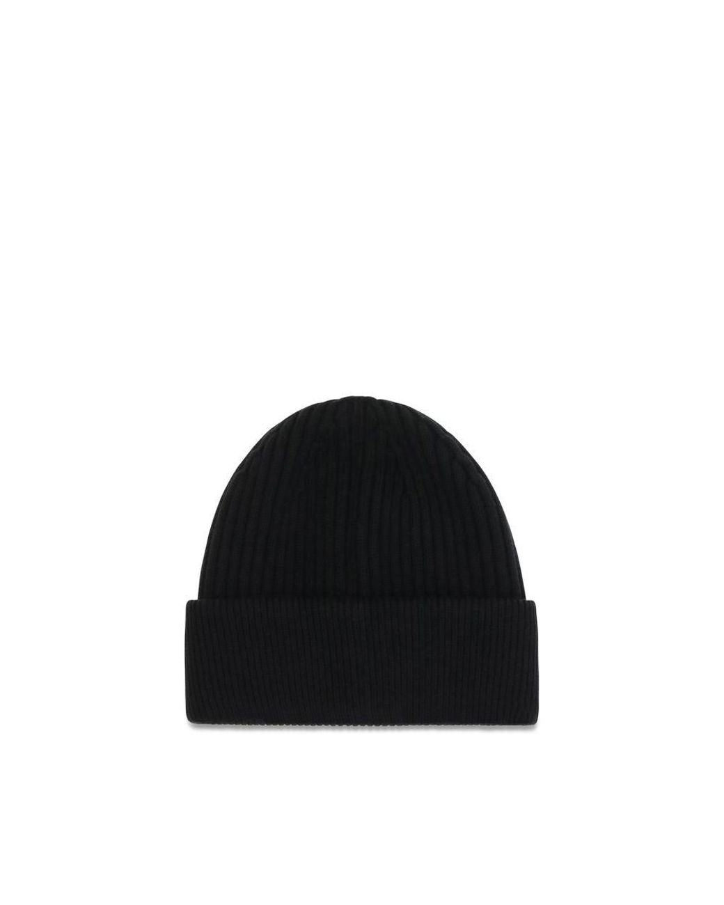 Dolce & Gabbana Black Wool Oves Aries Beanie for men