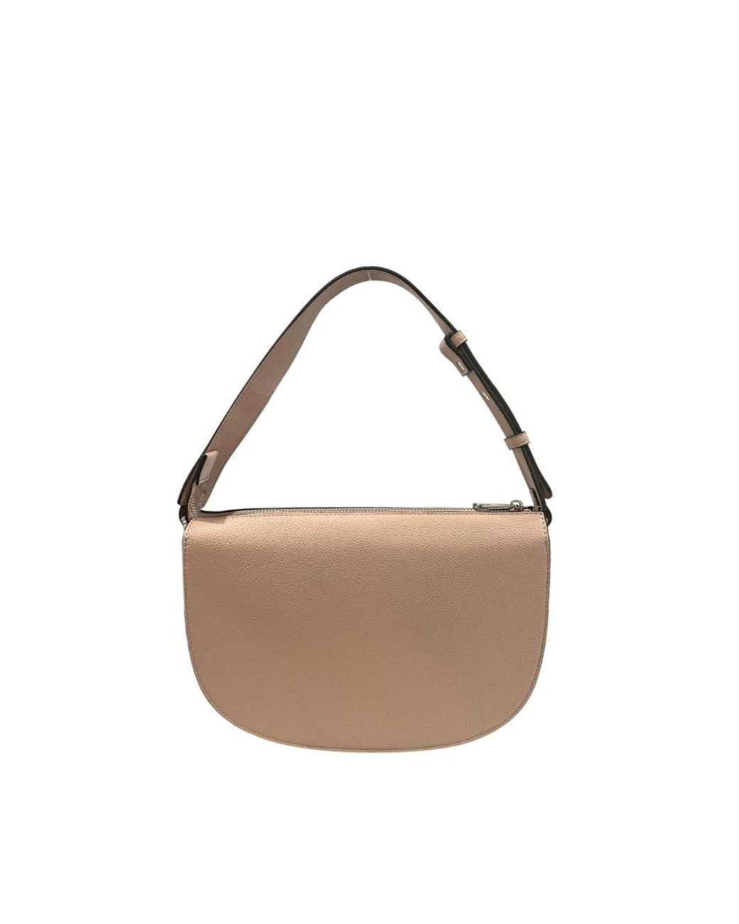 Twinset Brown Pink Pu Shoulder Bag