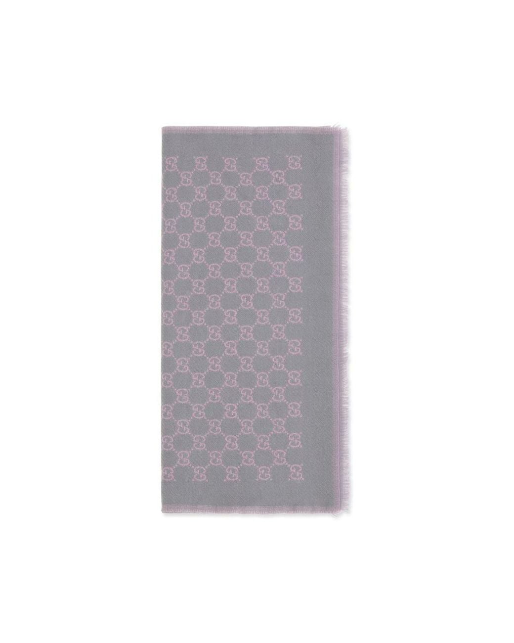 Gucci Gray Multicolor Wool Oves Aries Scarf
