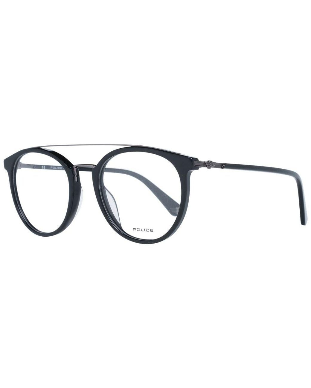 Police Black Metal & Plastic Glasses (Frames) for men