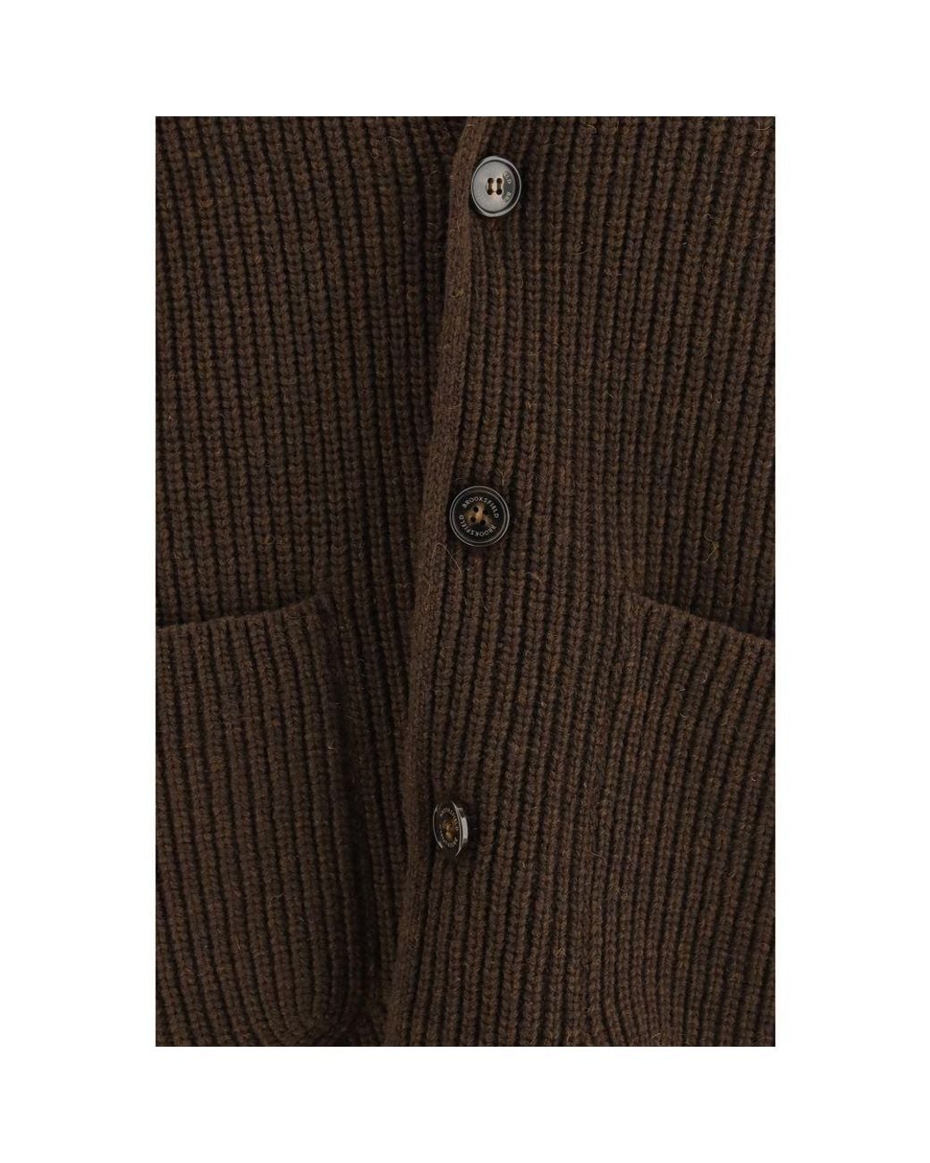 Brooksfield Brown Wool Oves Aries Full for men