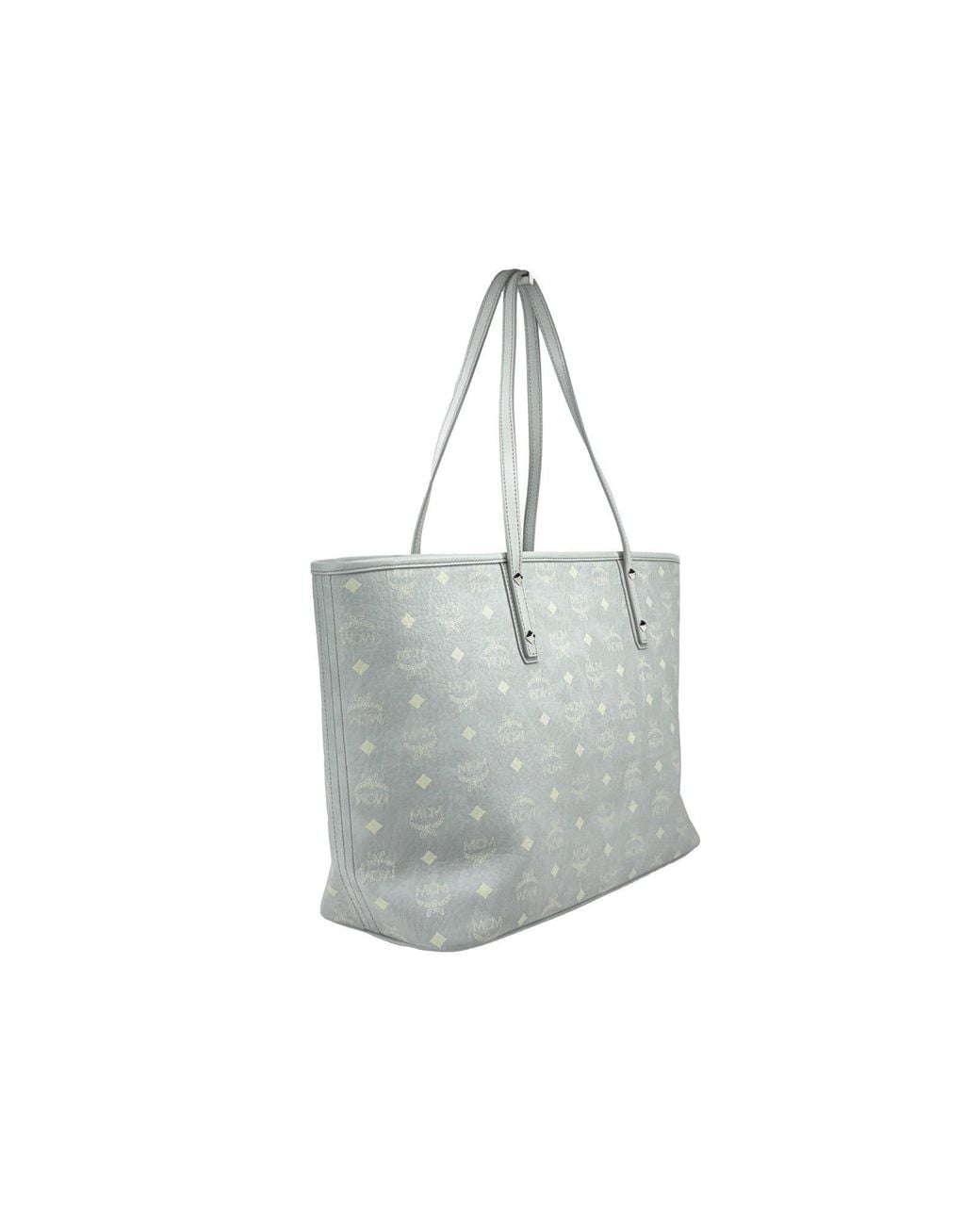 MCM Black Aren Leather Shoulder Tote Bag