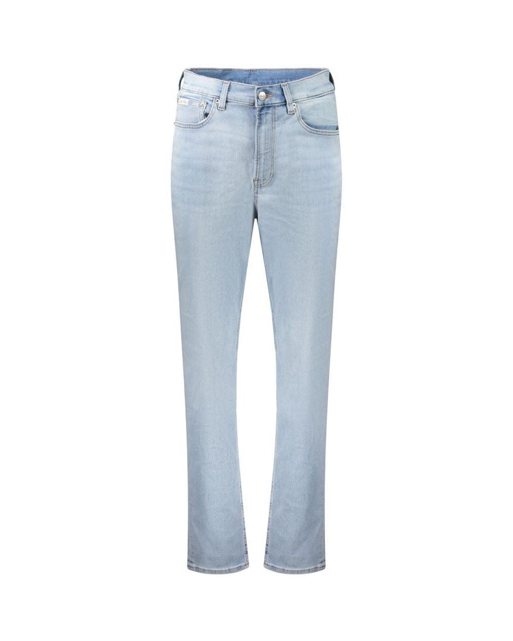 Calvin Klein Blue Azzurro Cotton Jeans