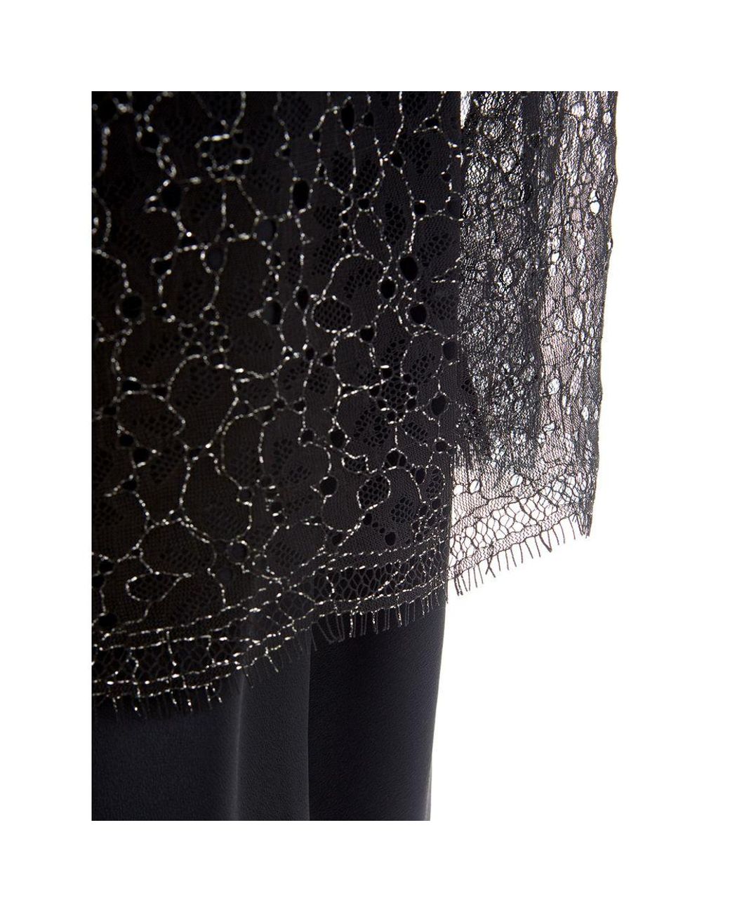 Lardini Black Elegant Nylon Dres