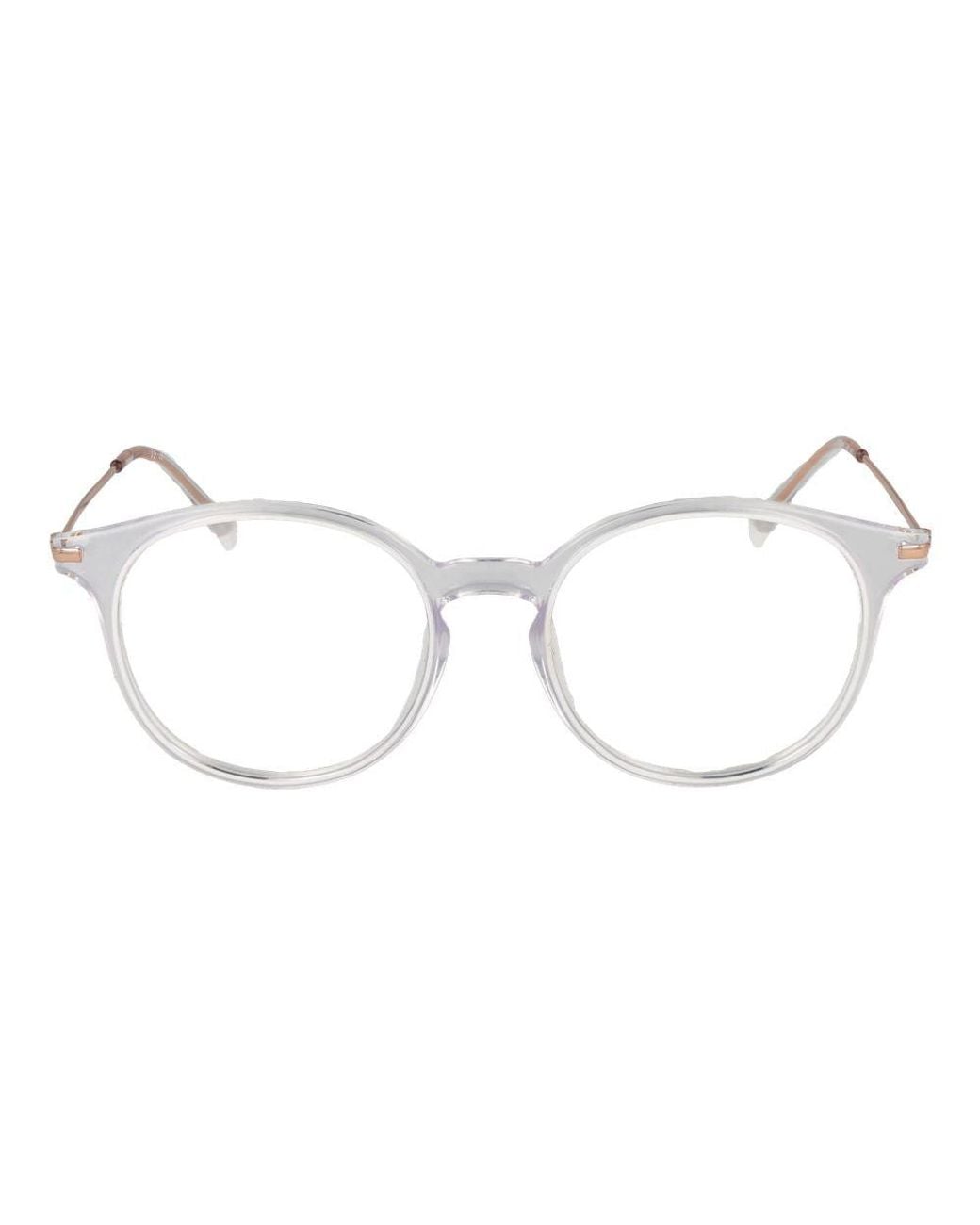 Polaroid Metallic White Polyamide Glasses (frames)