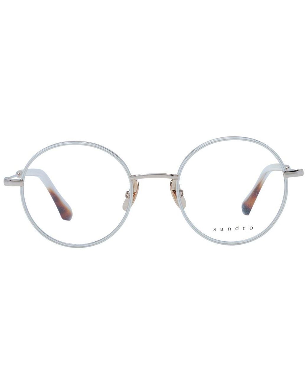 Sandro Metallic White Stainless Steel Glasses (frames) for men