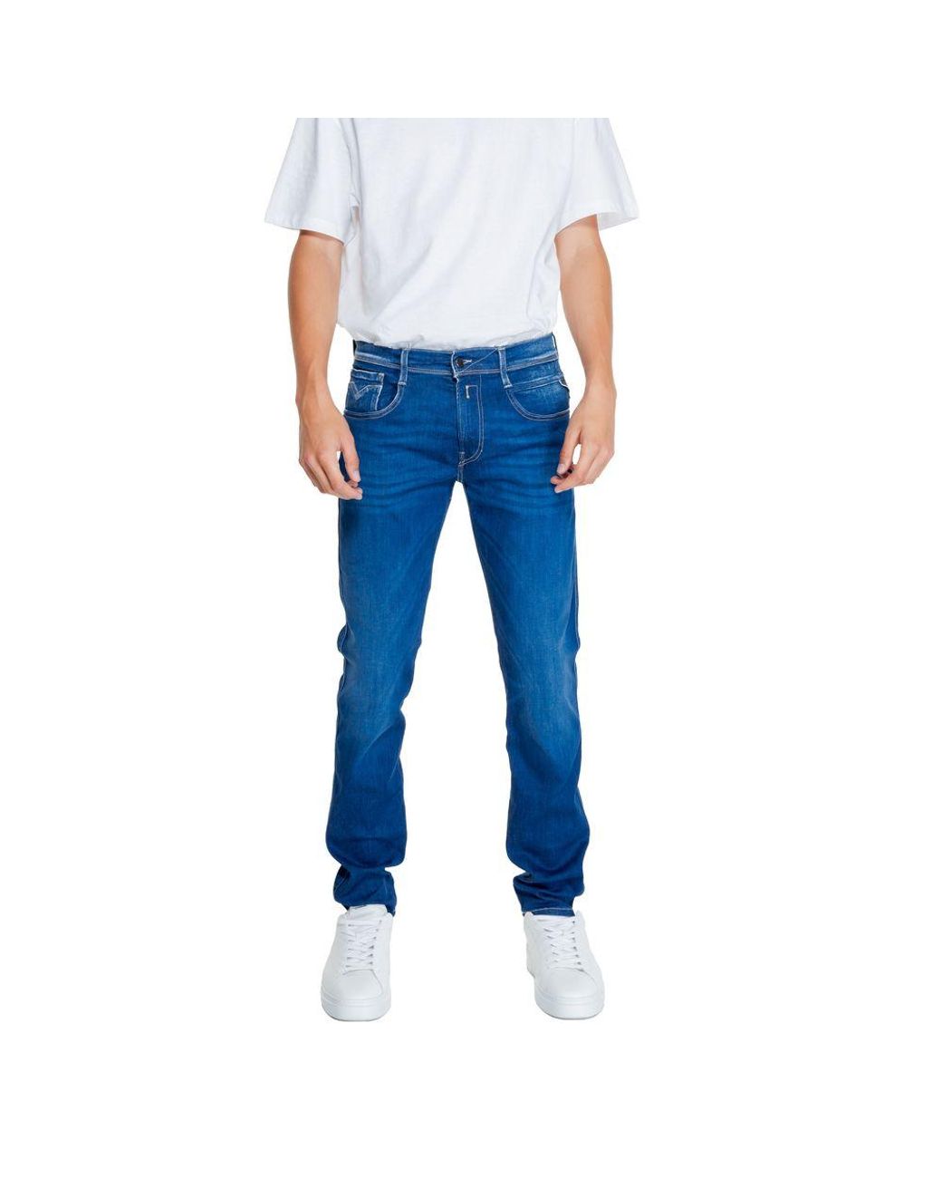 Replay Blue Cotton Jeans & Pant for men