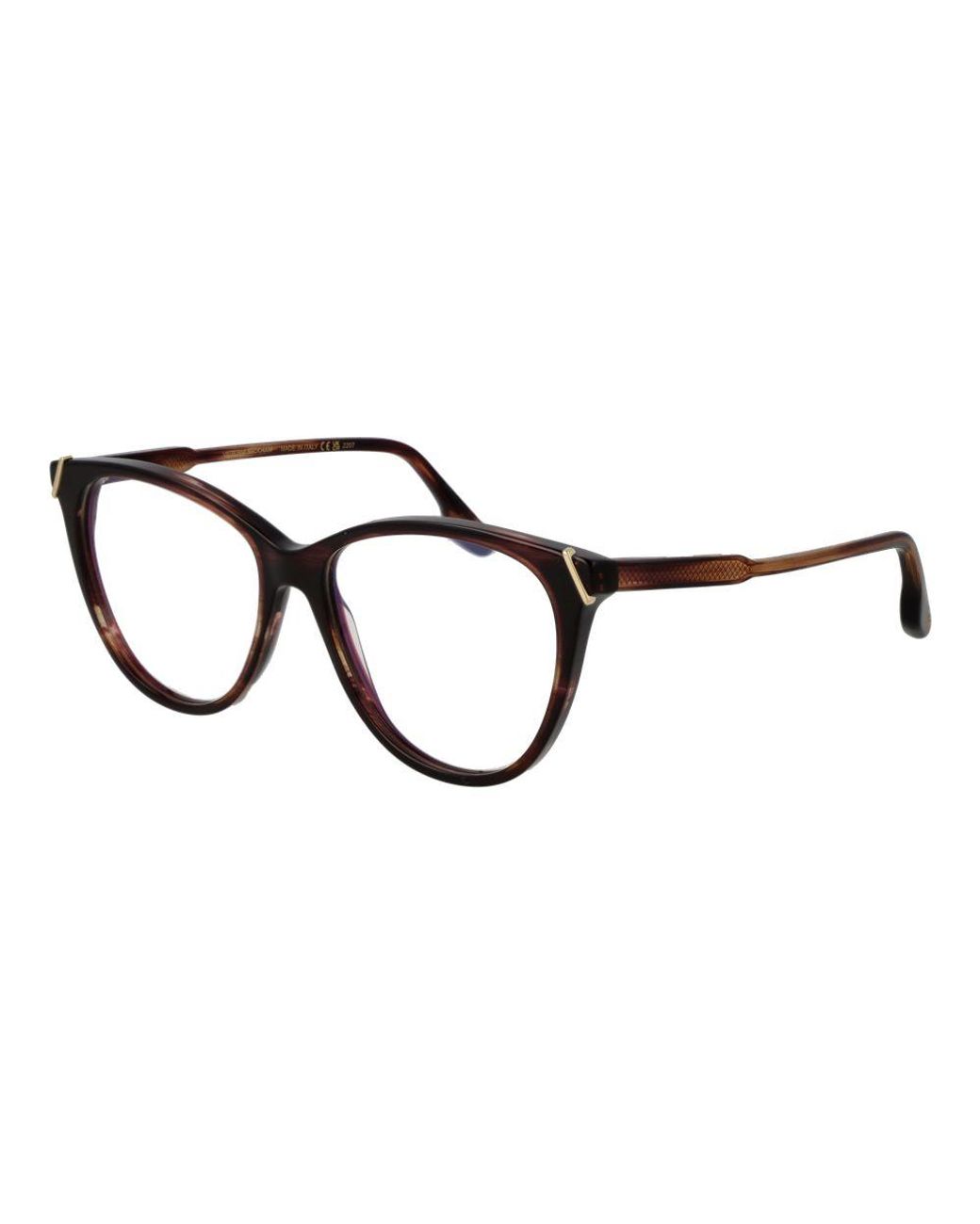 Victoria Beckham Black Brown Acetate Glasses (frames)