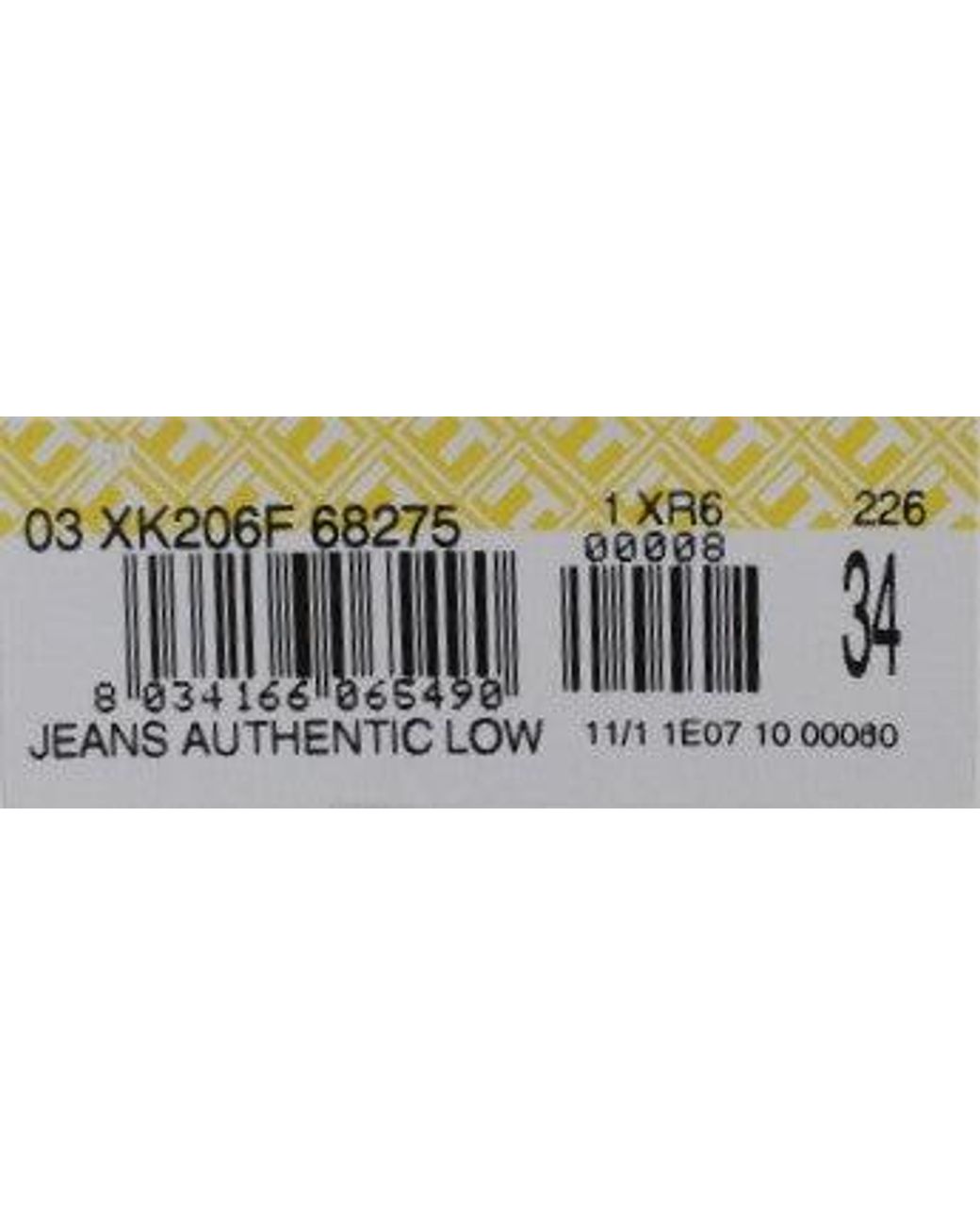 Acht Natural Cotton Patchwork Jeans Beige Sig30450 for men