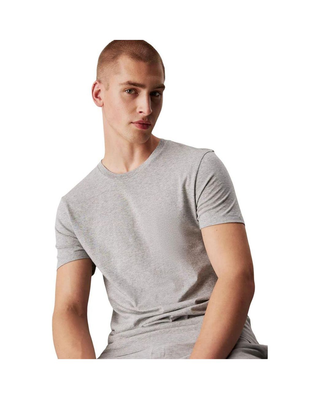 Calvin Klein Blue Cotton Tank Tops for men