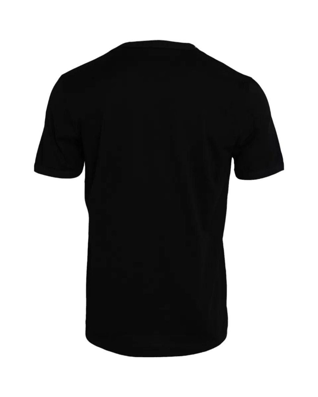 Dolce & Gabbana Black Cotton Round Neck Short Sleeves Men T for men