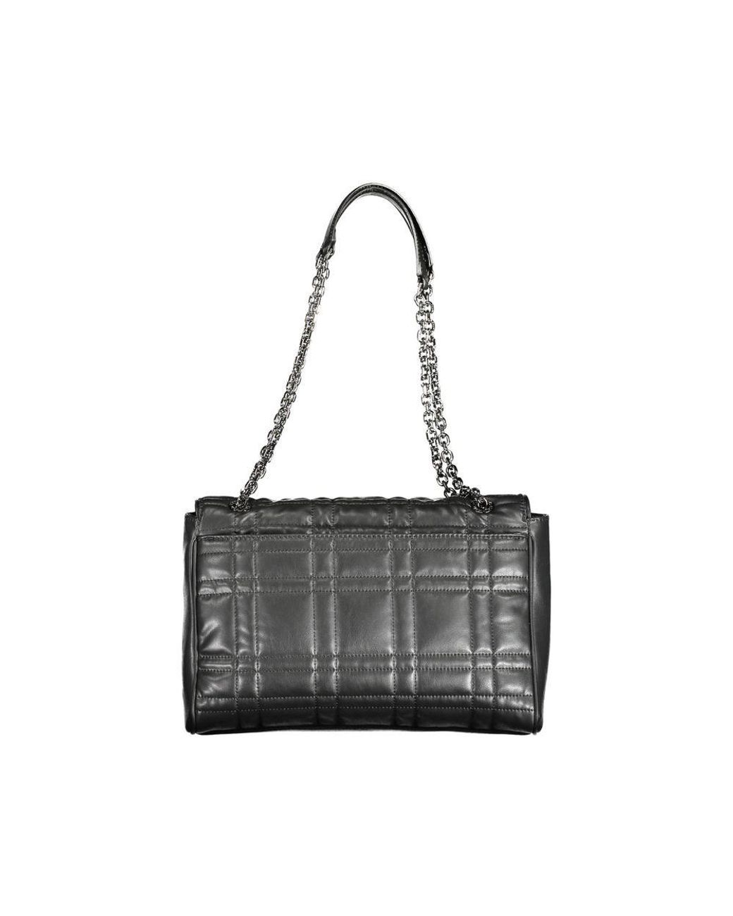 Calvin Klein Black Nero Polyester S Handbag