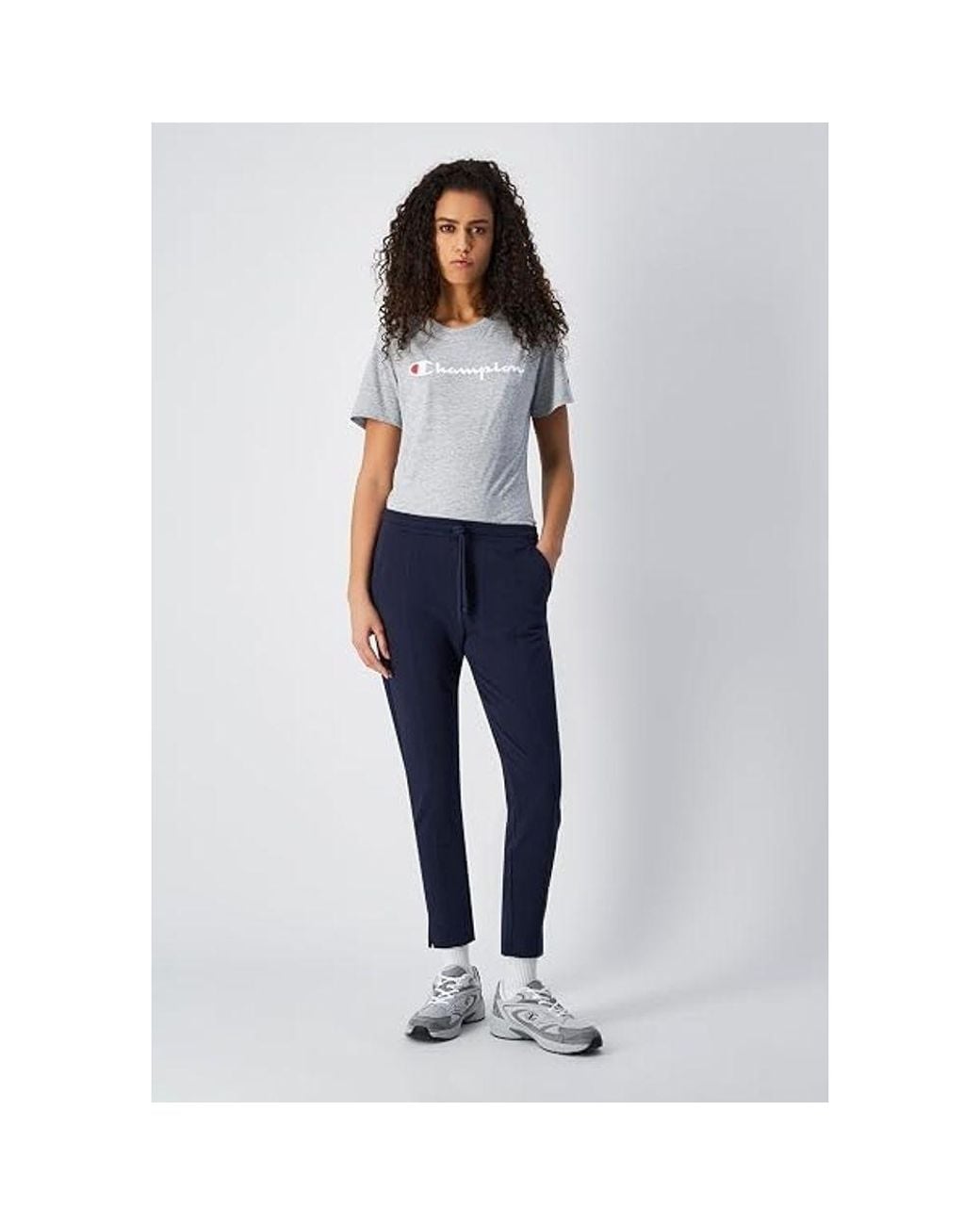 Champion Blue Cotton Athletic Pants