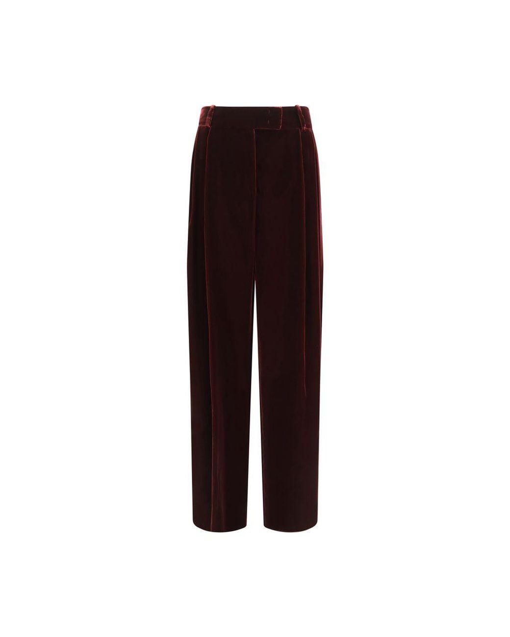 Giorgio Armani Brown Bordeaux Viscose Dress Pants