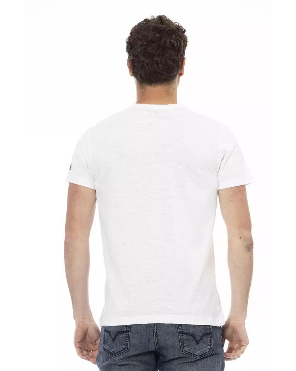 TRUSSARDI ACTION White Cotton Men's T for men