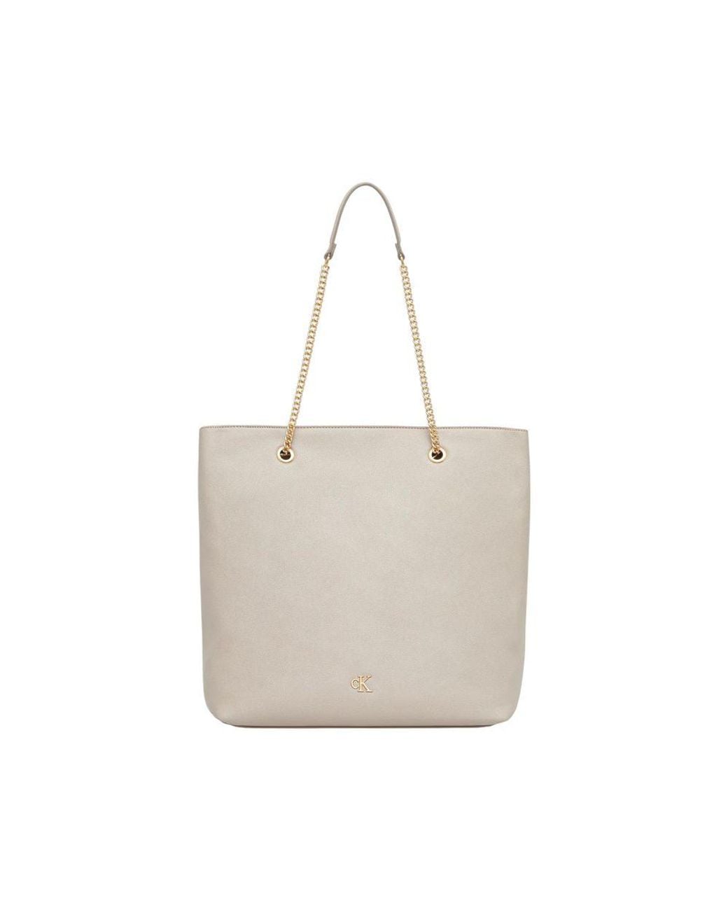 Calvin Klein Natural Beige Polyethylene Handbag