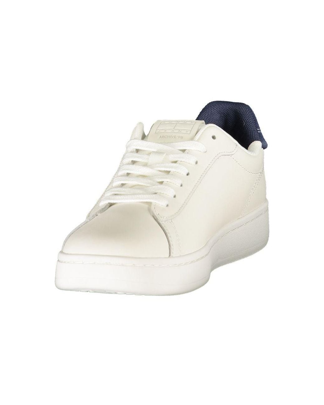 Tommy Hilfiger White Bianco Polyurethane 's Sneaker