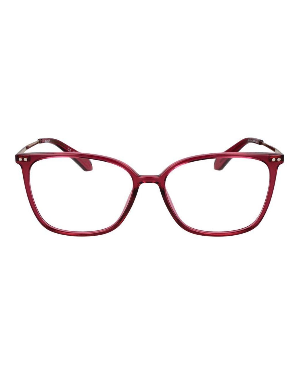 Polaroid Red Pink Titanium Glasses (frames)