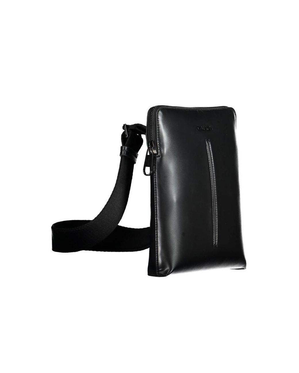 Calvin Klein Black Polyester Shoulder Bag for men