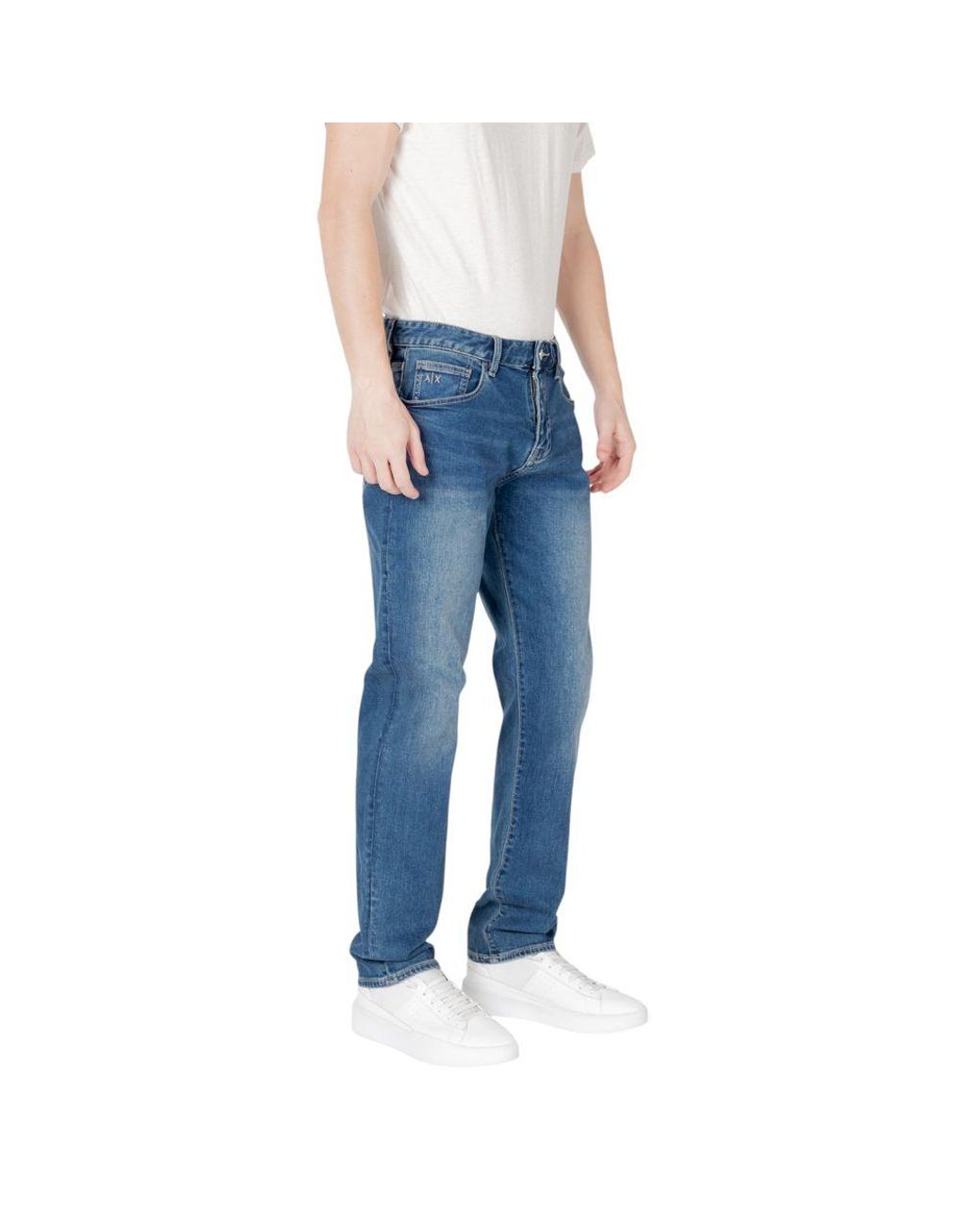 ARMANI EXCHANGE Blue Cotton Skinny Jeans for men