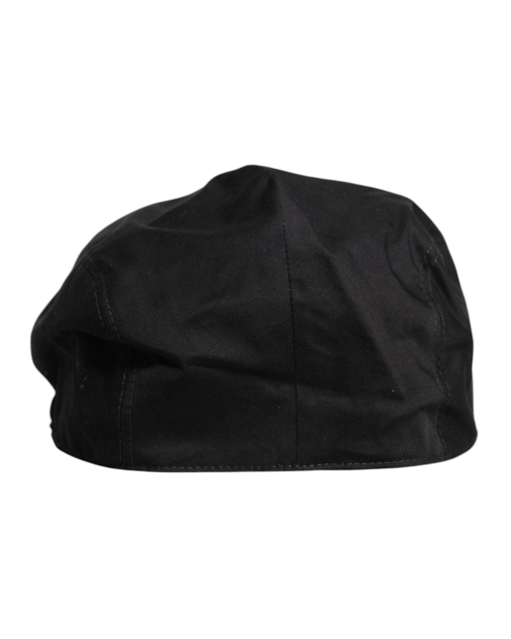 Dolce & Gabbana Black Cotton Newsboy Capello Cabbie Hat for men