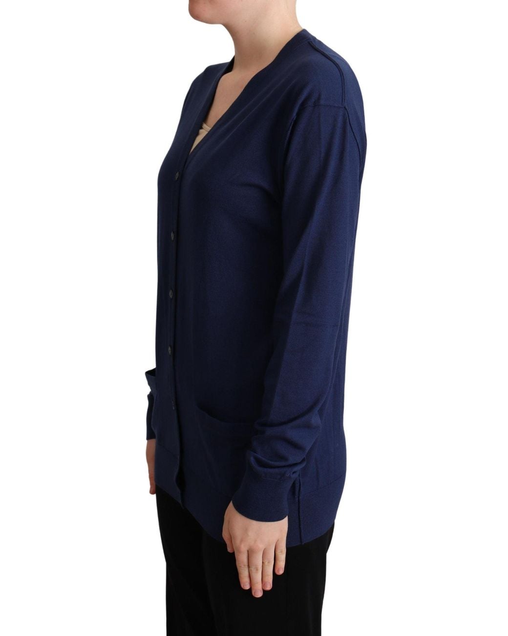Dolce & Gabbana Blue Elegant Virgin Wool Cardigan