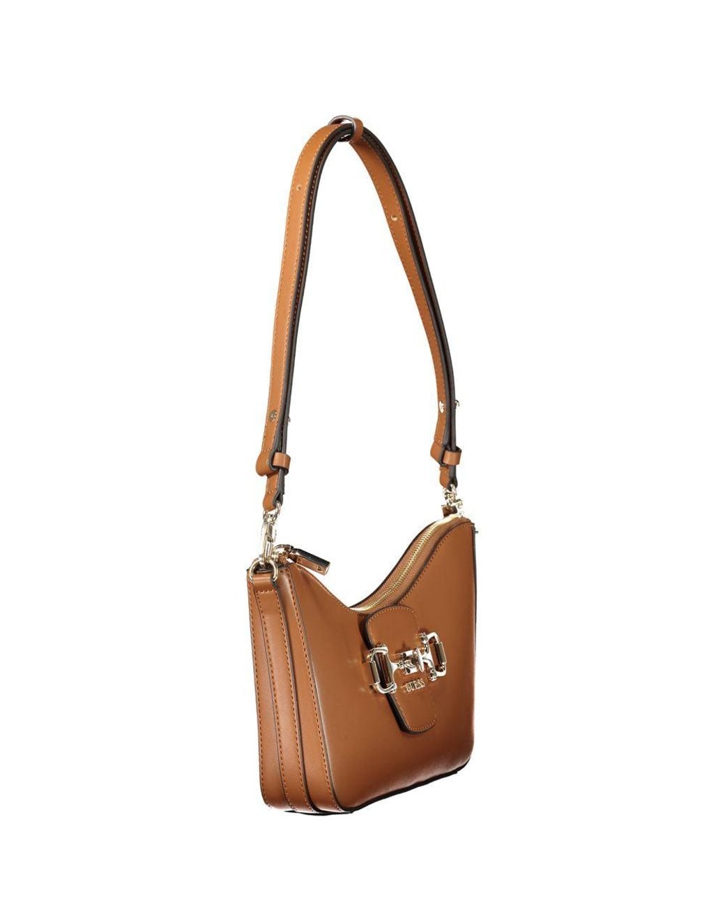 Guess Brown Marrone Polyurethane Handbag