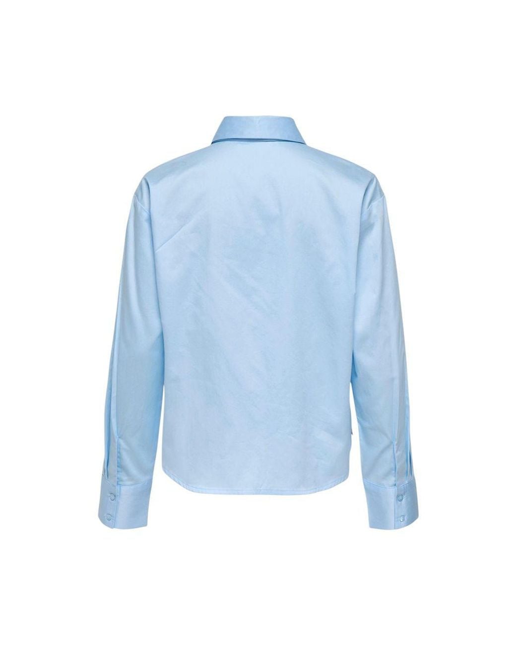 Jacqueline De Yong Blue Cotton Blouse