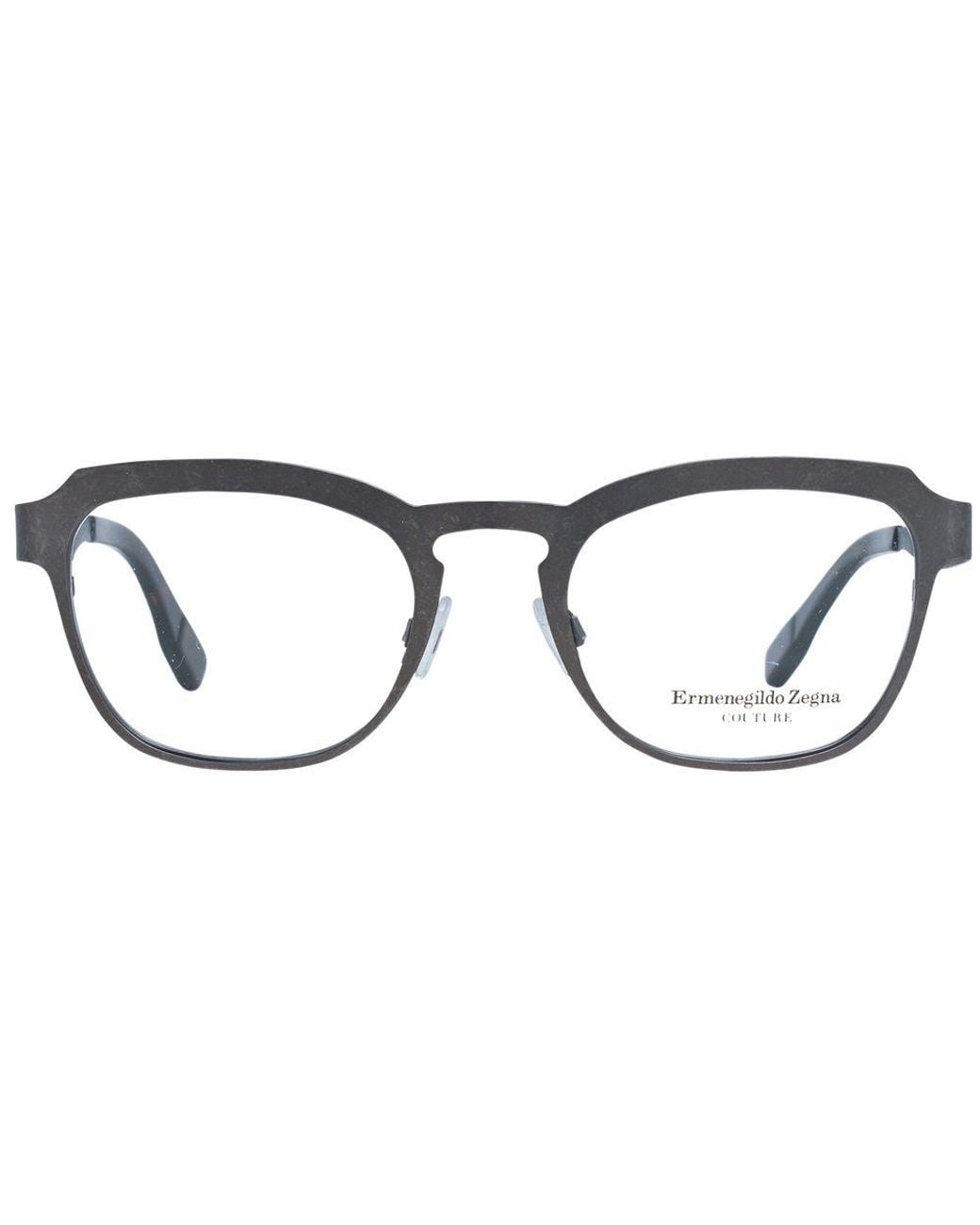 Zegna Gray Titanium Glasses (Frames) for men